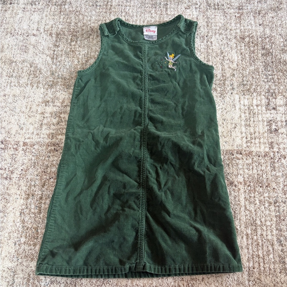 Vintage Disney Store Tinkerbell Corduroy Jumper Dress